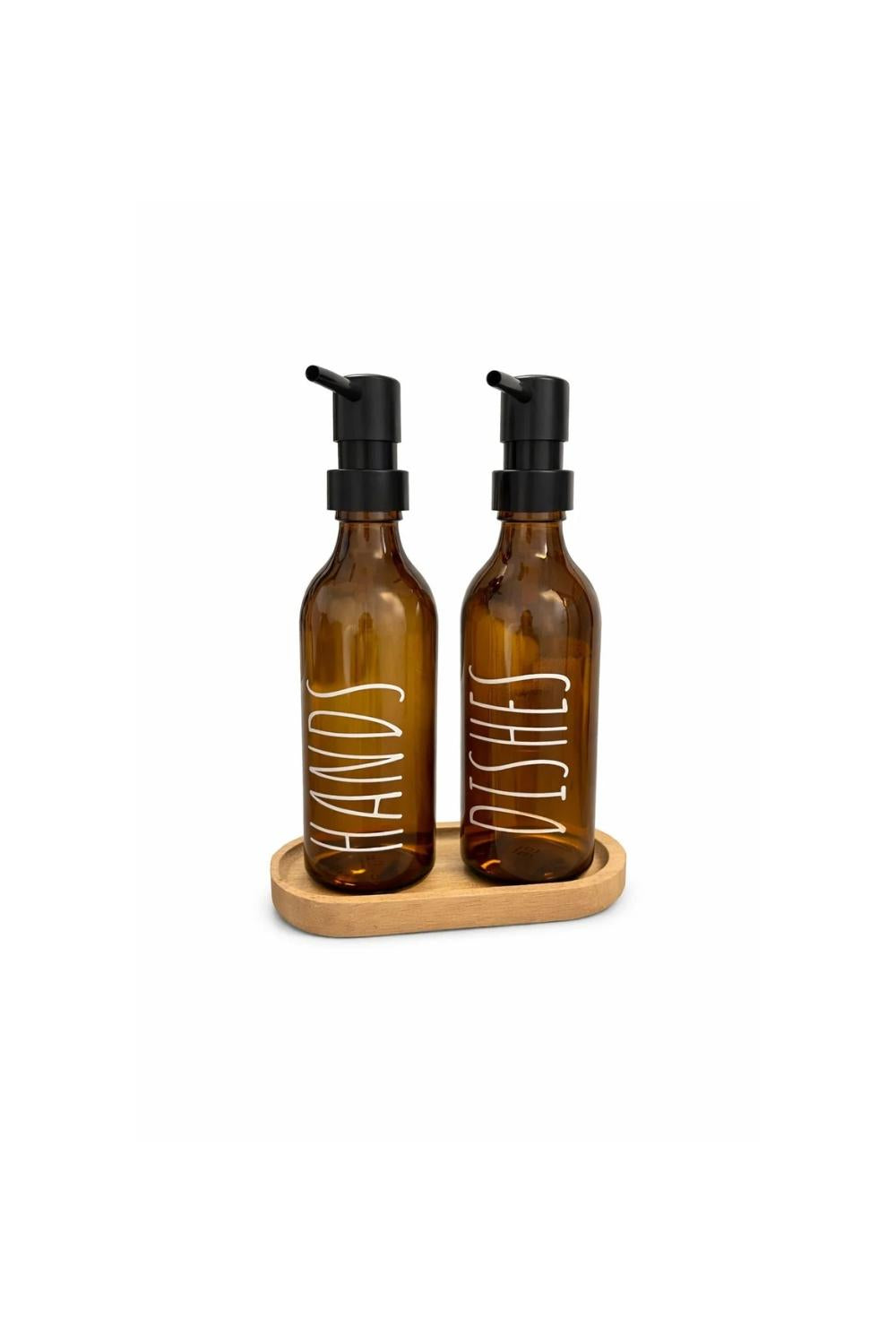 AMBER 2-PIECE SOAP DISPENSER