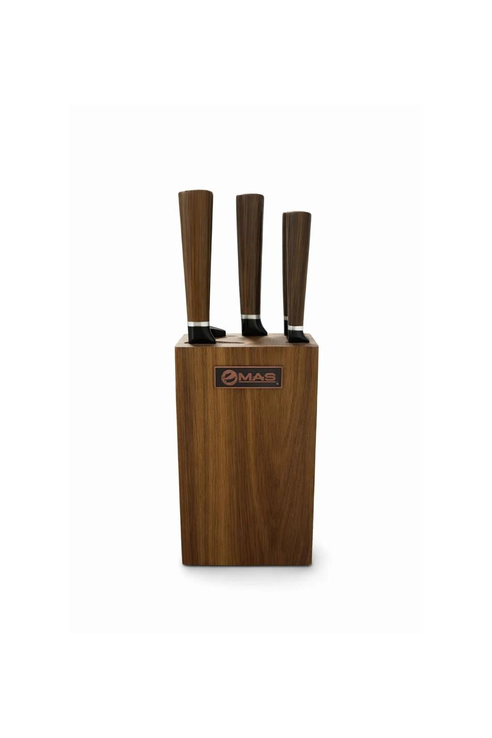 KNIFE SET WITH WOODEN BLOCK
