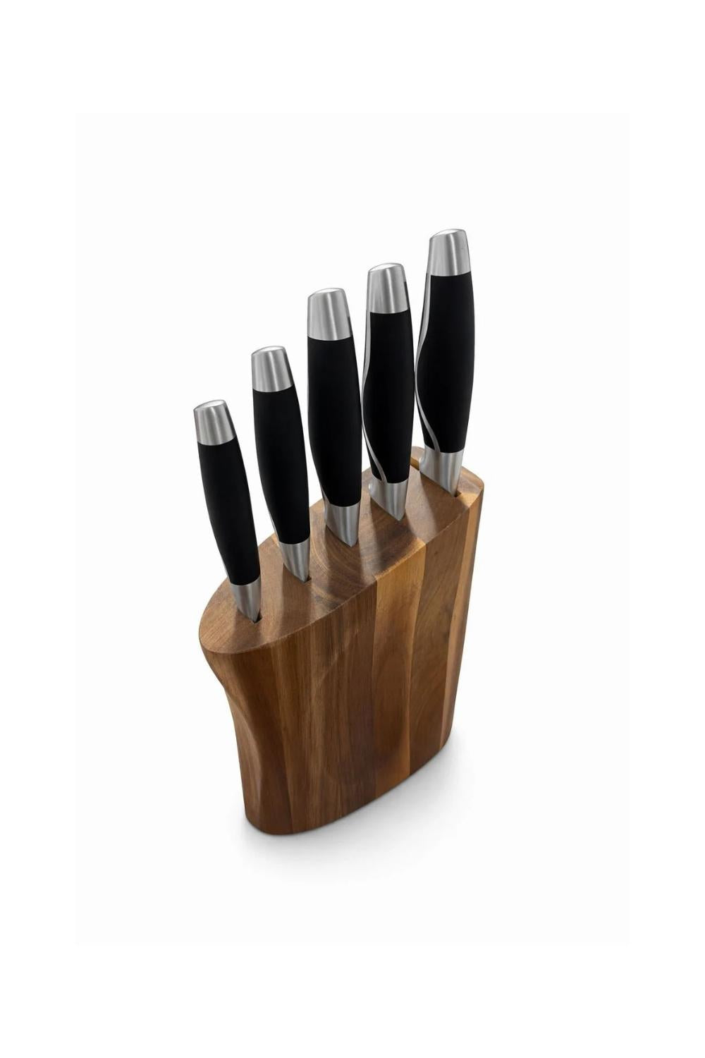 KNIFE SET WITH WOODEN HOLDER