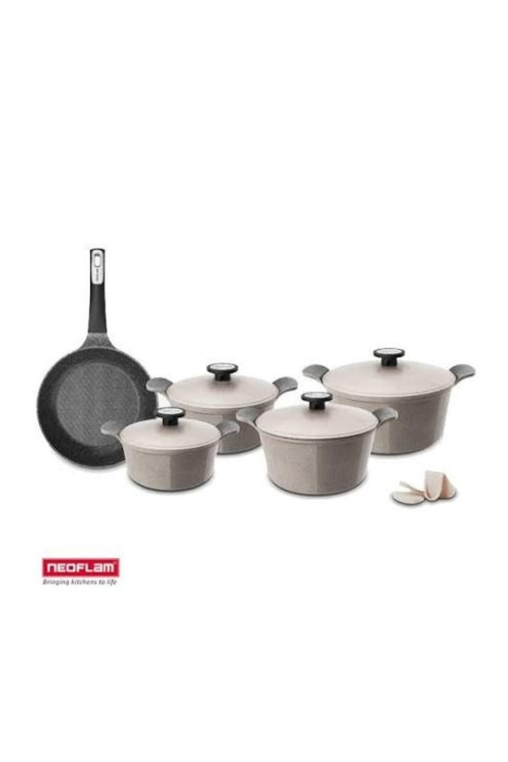 NEOFLAM GRANITE COOKWARE SET – 11 PCS