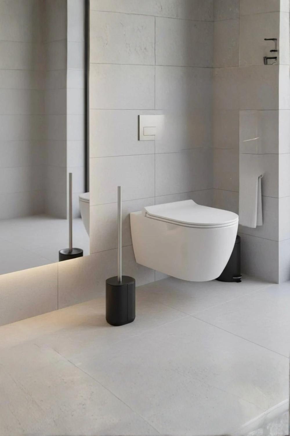 فرشاة تنظيف المرحاض المصنوعة من الفولاذ المقاوم للصدأ