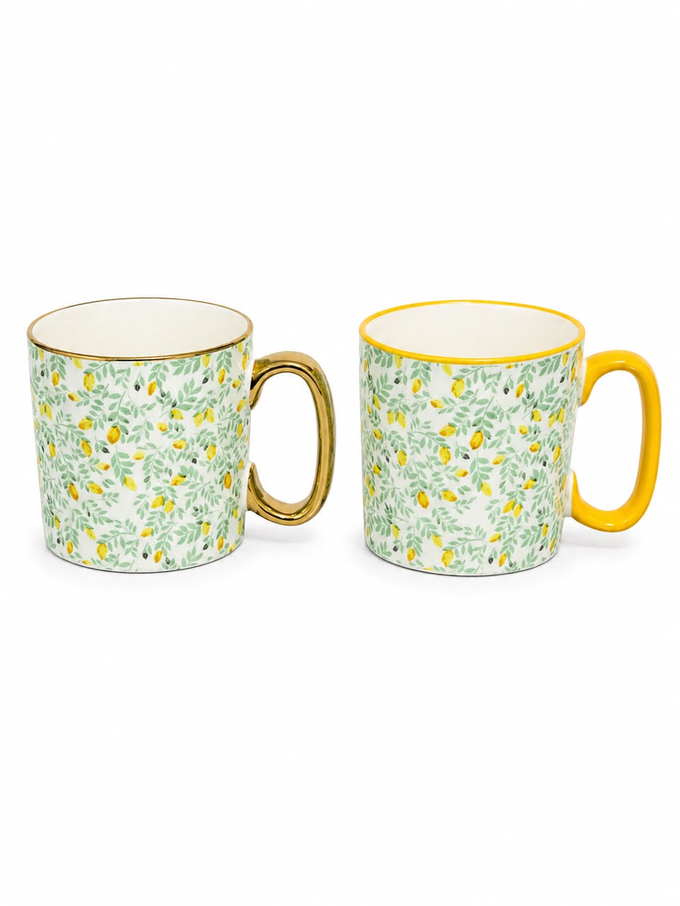 LEMON GARDEN CERAMIC MUG SET - 2 PIECES