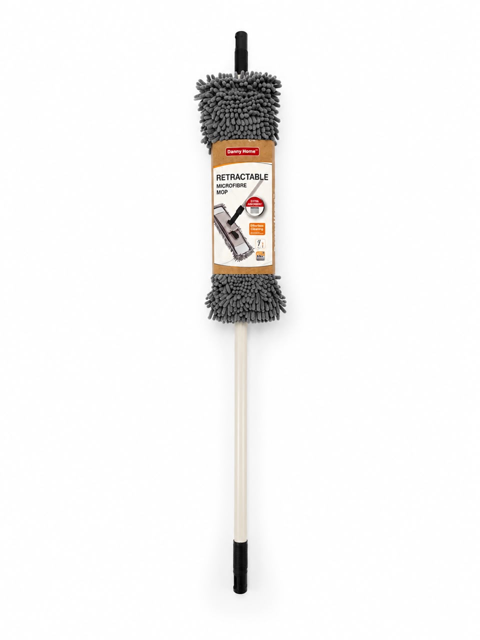 MICROFIBER FLAT FLOOR MOP WITH EXTENDABLE HANDLE