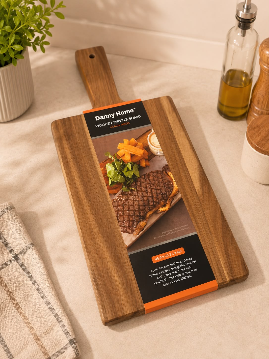 ACACIA WOOD SERVING & CUTTING BOARD