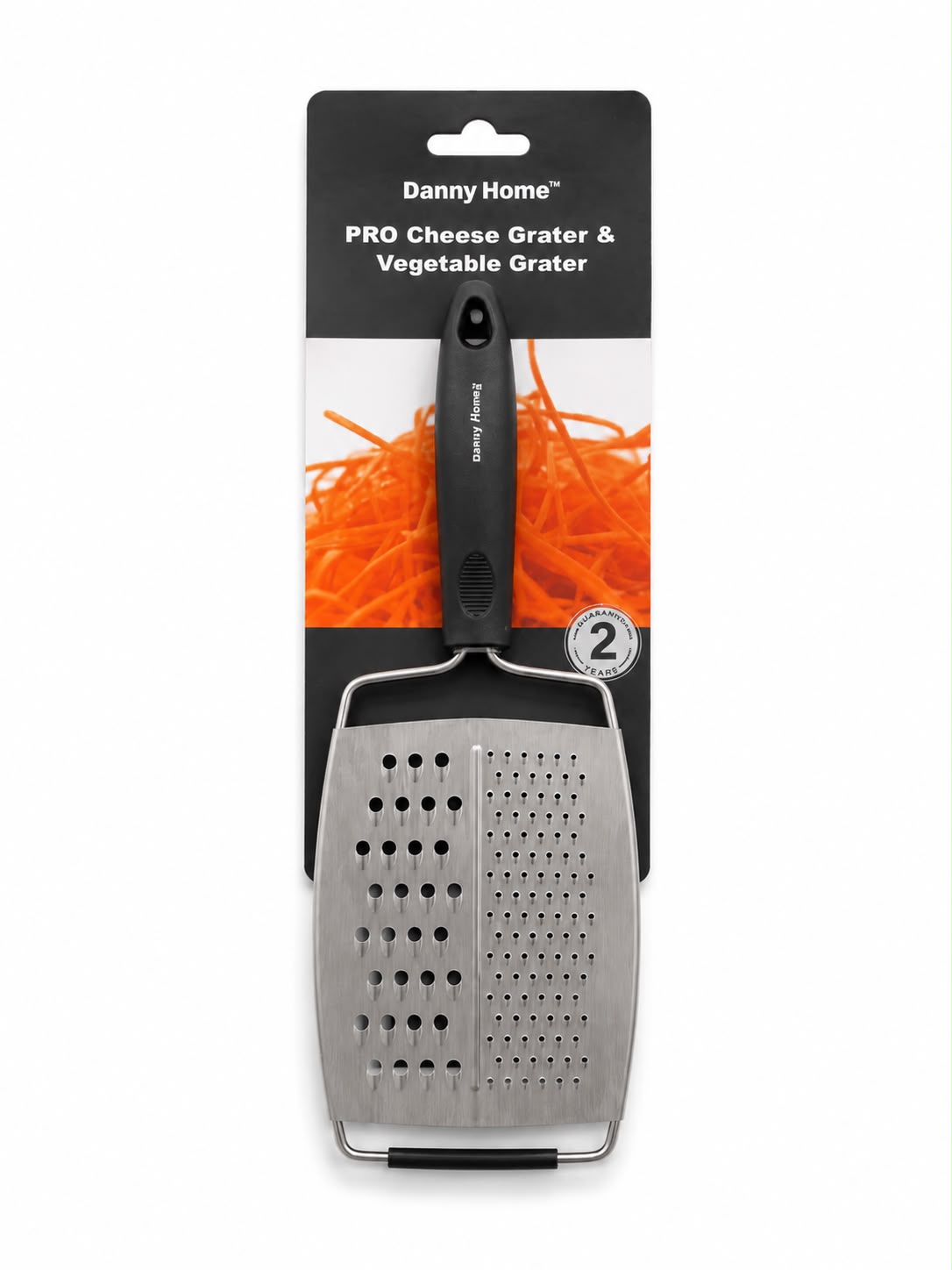 2-SIDED STAINLESS STEEL CHEESE & VEGETABLE GRATER