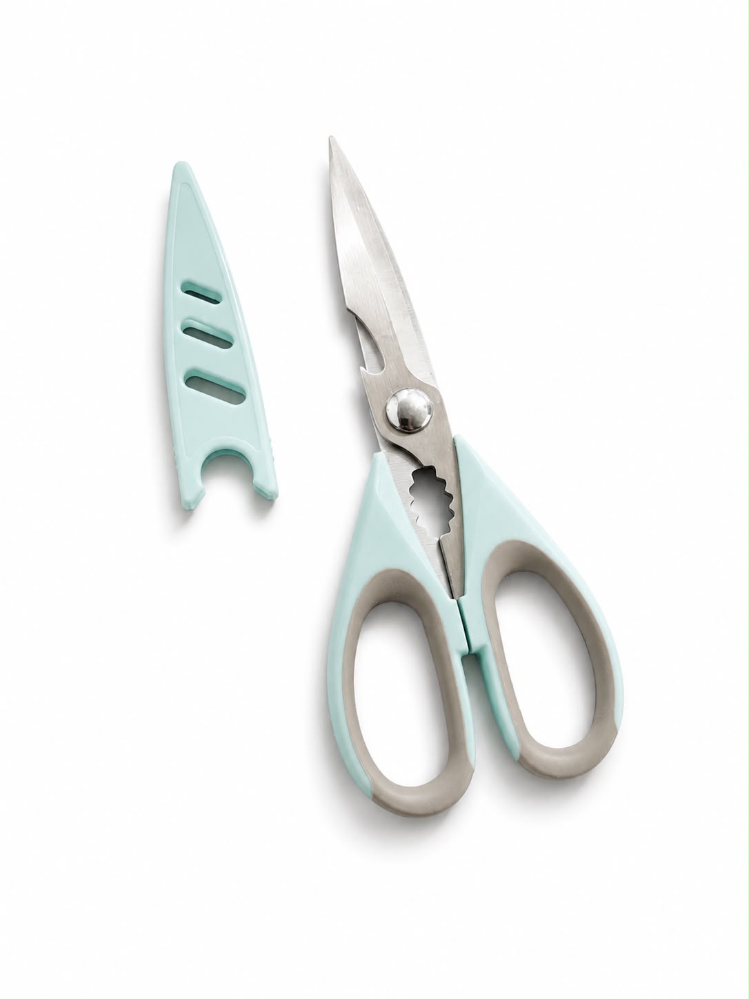 KITCHEN SCISSORS WITH BLADE COVER