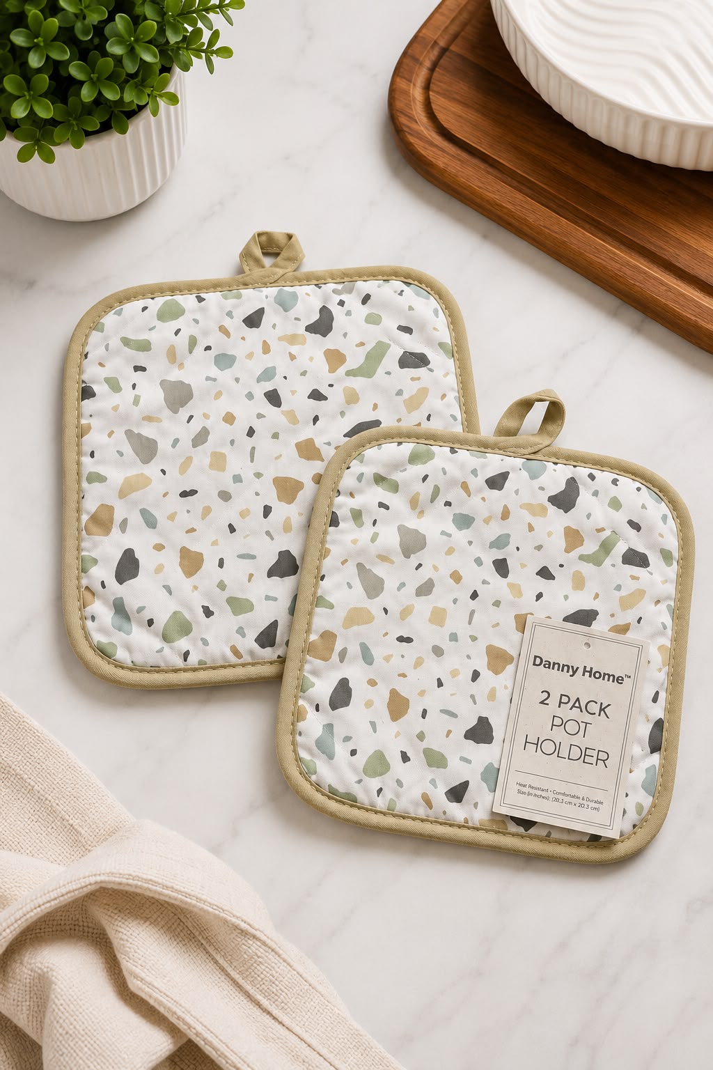 2-PACK HEAT RESISTANT POT HOLDERS