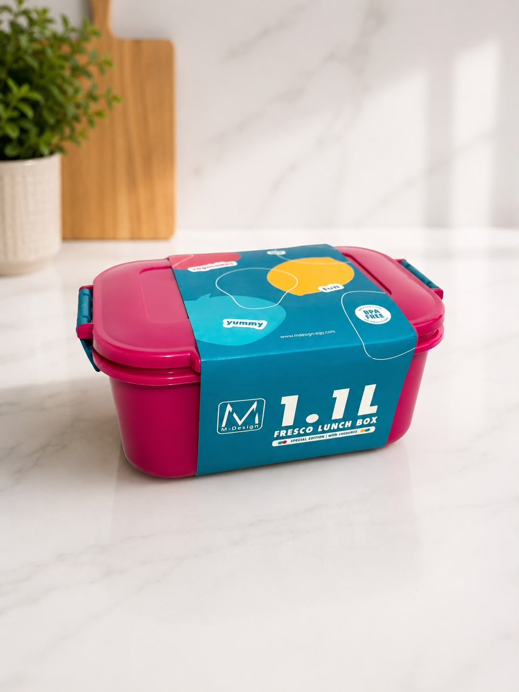 1.1L FRESCO LUNCH BOX - PINK