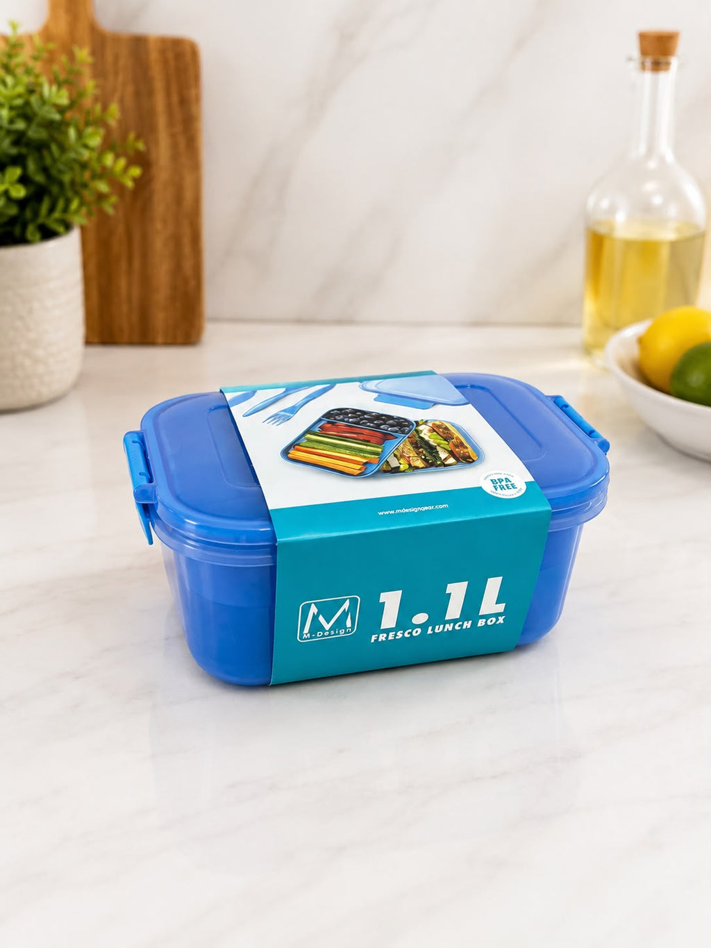 1.1L FRESCO LUNCH BOX - BLUE