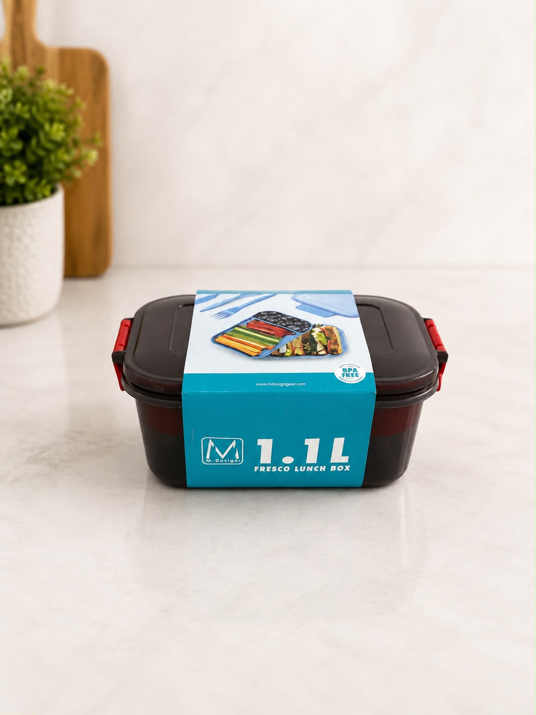 1.1L FRESCO LUNCH BOX - BLACK