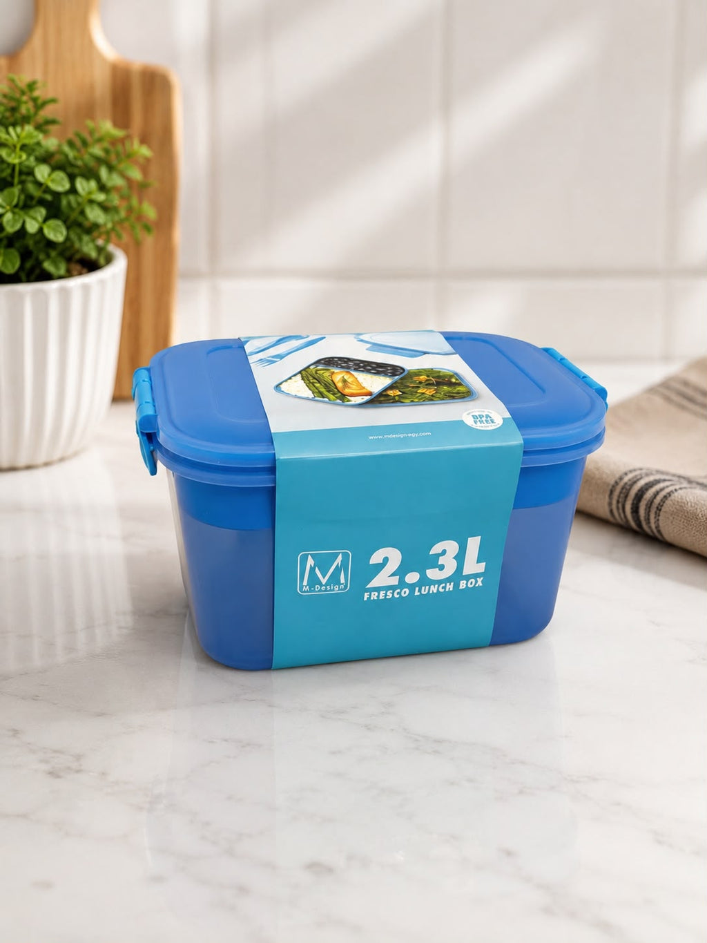 2.3L FRESCO LUNCH BOX - BLUE