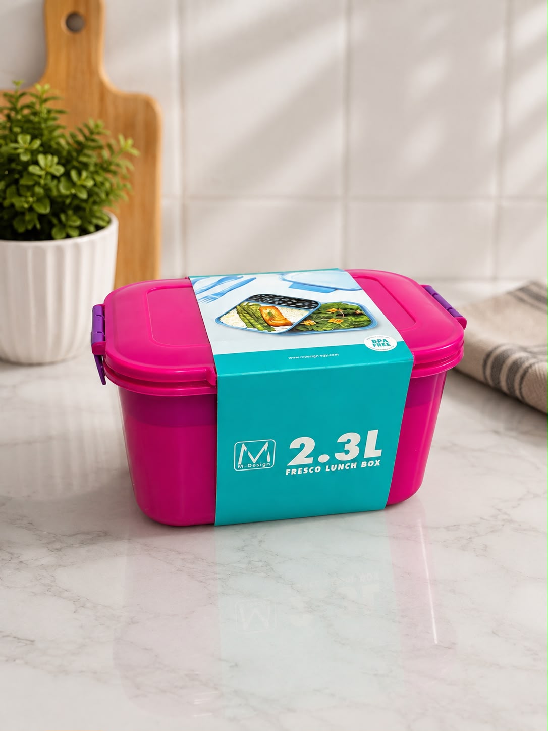 2.3L FRESCO LUNCH BOX - PINK x PURBLE