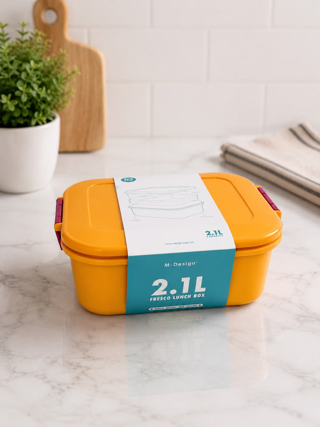 2.1L FRESCO LUNCH BOX - ORANGE
