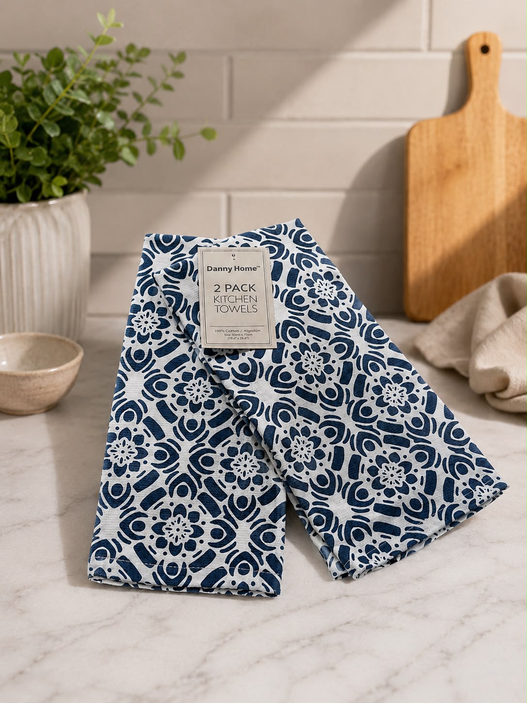 2-PACK COTTON KITCHEN TOWELS