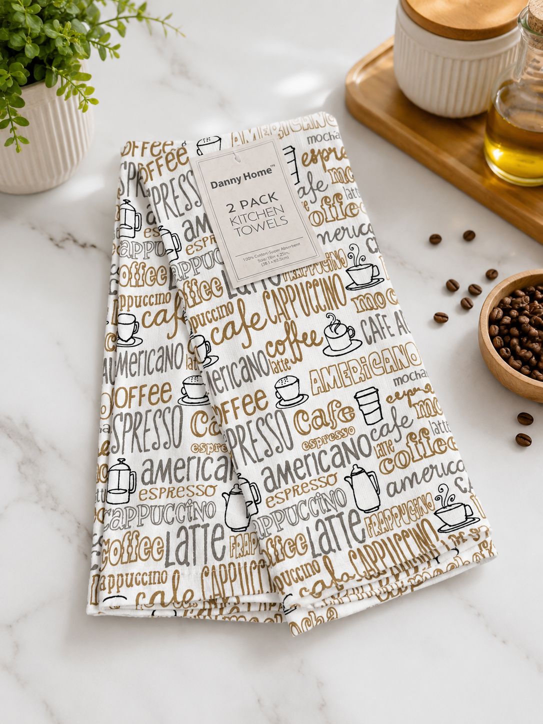 2-PACK COTTON KITCHEN TOWELS