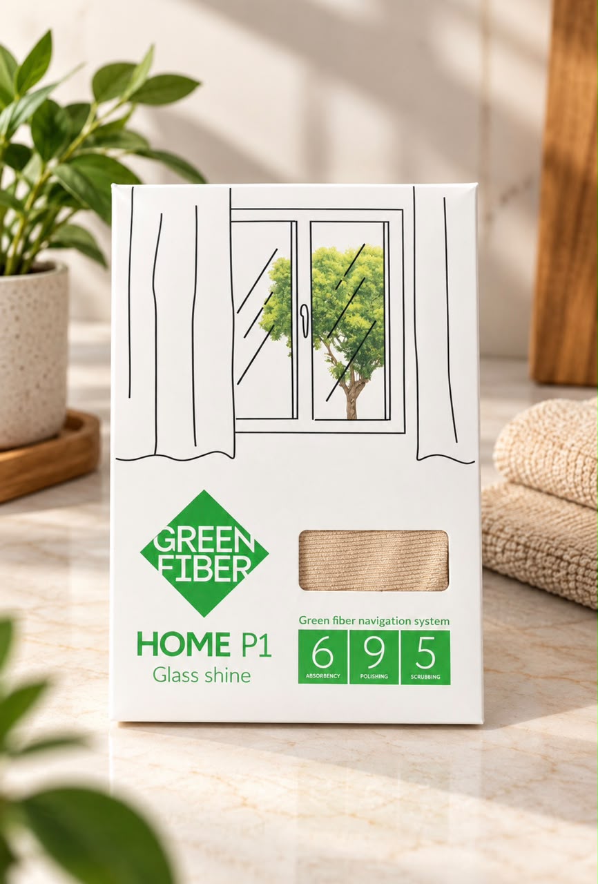 GREEN FIBER GLASS SHINE CLOTH