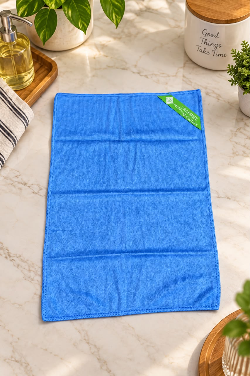 GREEN FIBER GLASS SHINE CLOTH