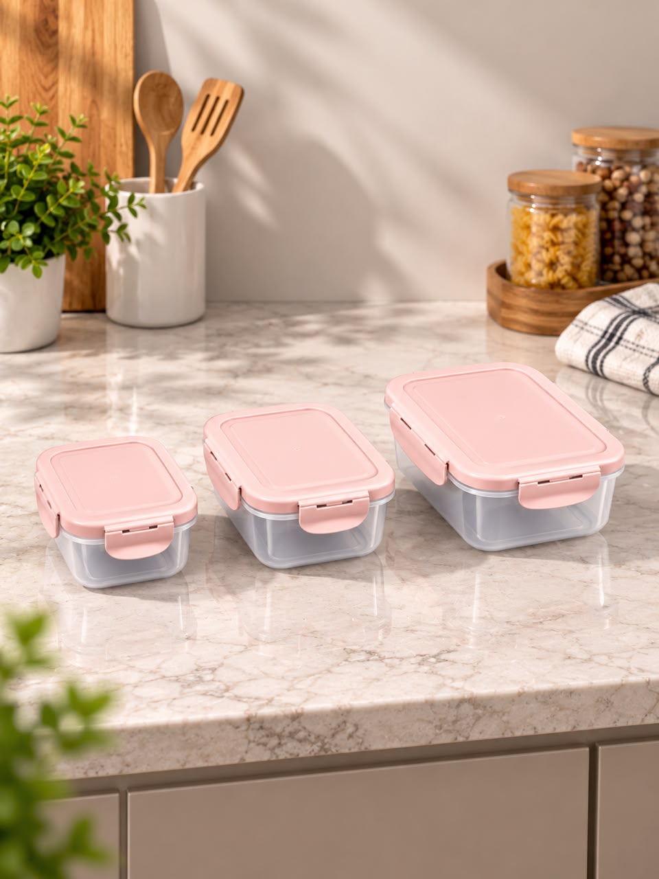 AIRTIGHT FOOD STORAGE CONTAINERS SET