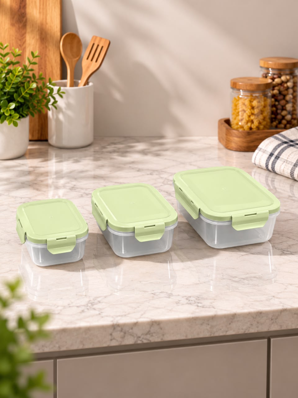 AIRTIGHT FOOD STORAGE CONTAINERS SET