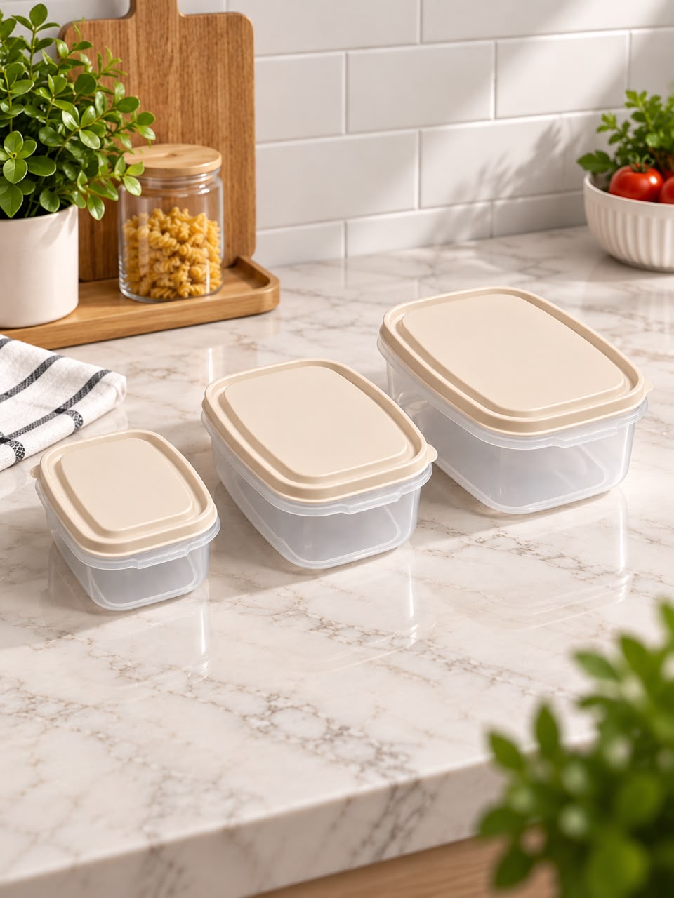 AIRTIGHT FOOD STORAGE CONTAINERS SET