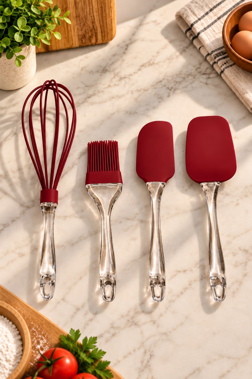 4-PIECE SILLICONE UTENSIL SET