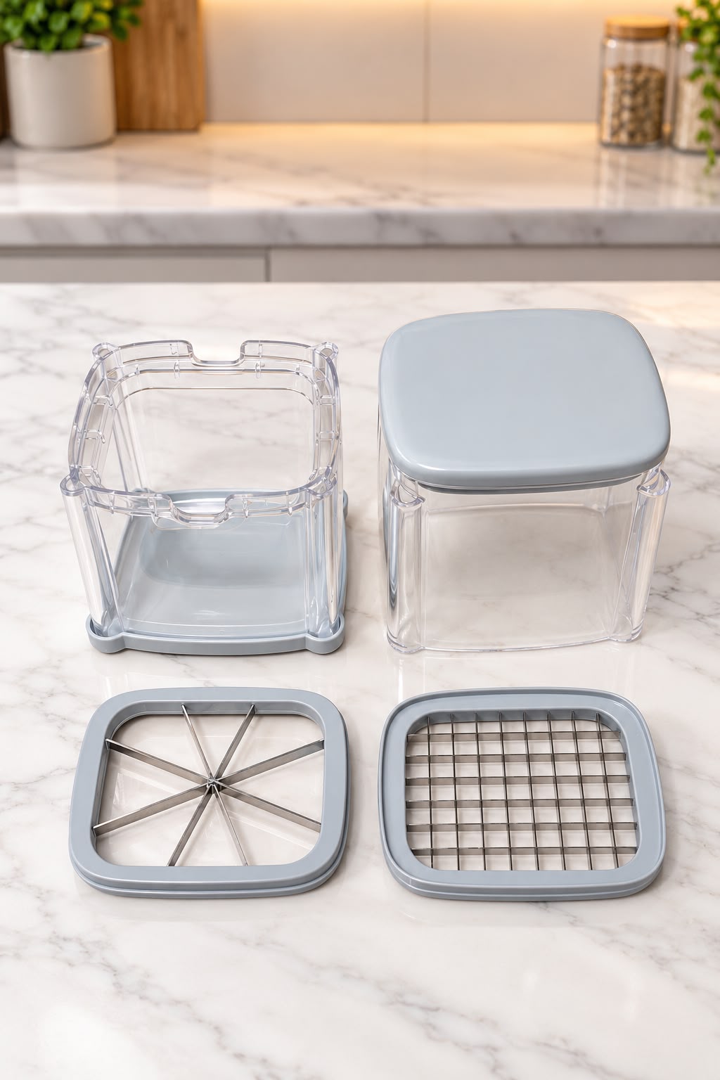 3-IN-1 POTATO CHOPPER & SLICER