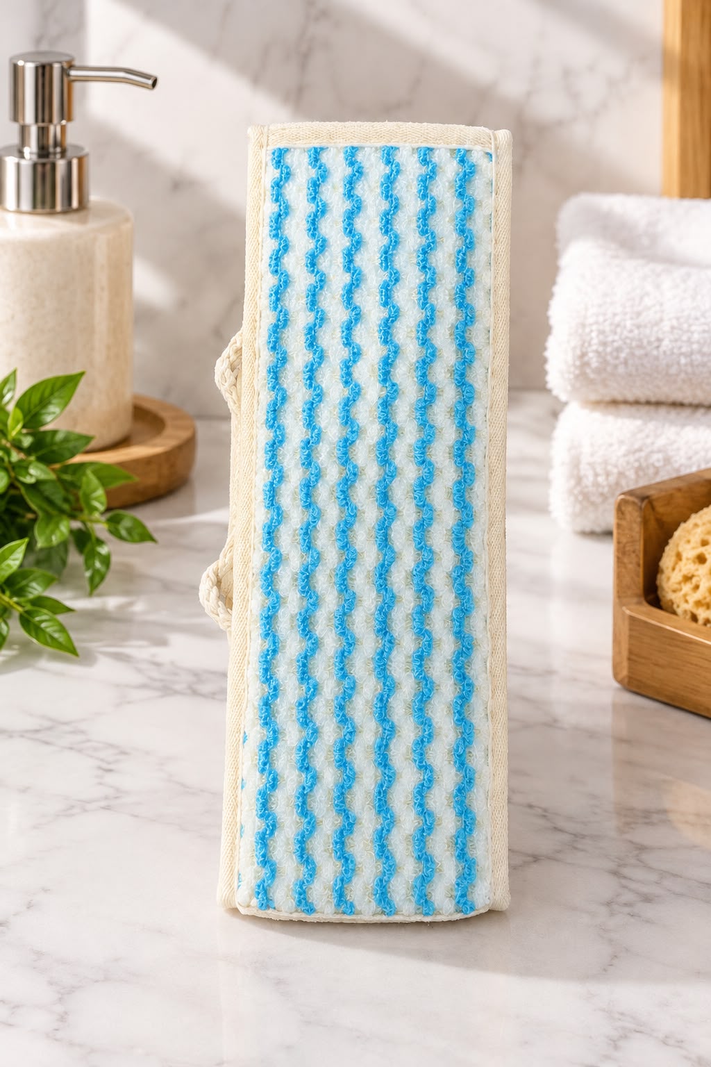 EXFOLIATING BATH BACK SCRUBBER