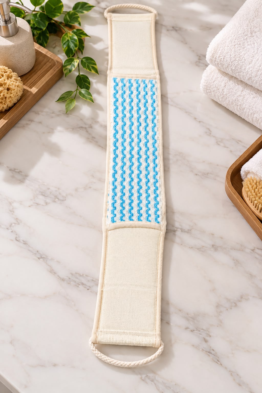 EXFOLIATING BATH BACK SCRUBBER