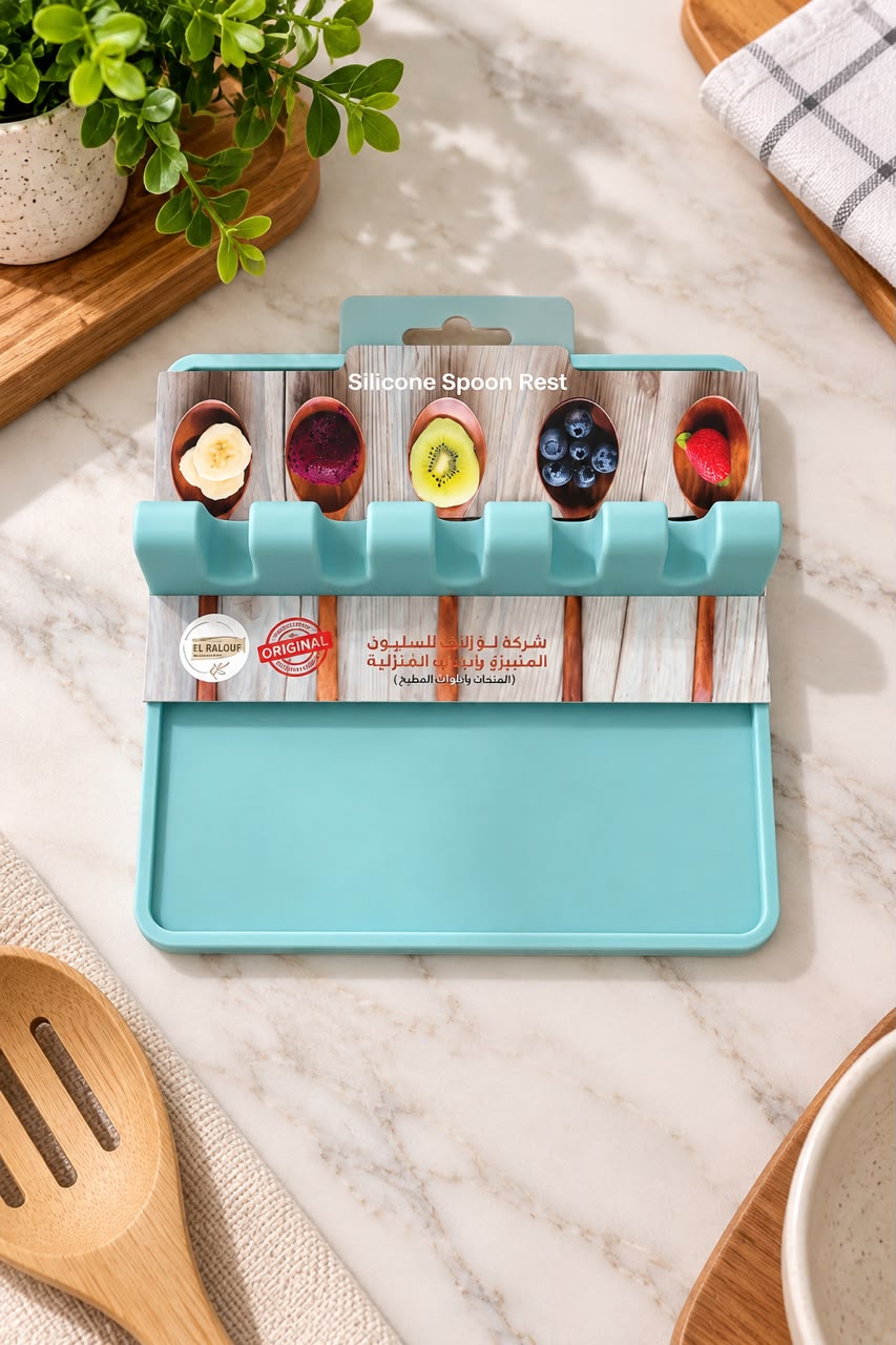 SILICONE SPOON & KITCHEN UTENSIL HOLDER