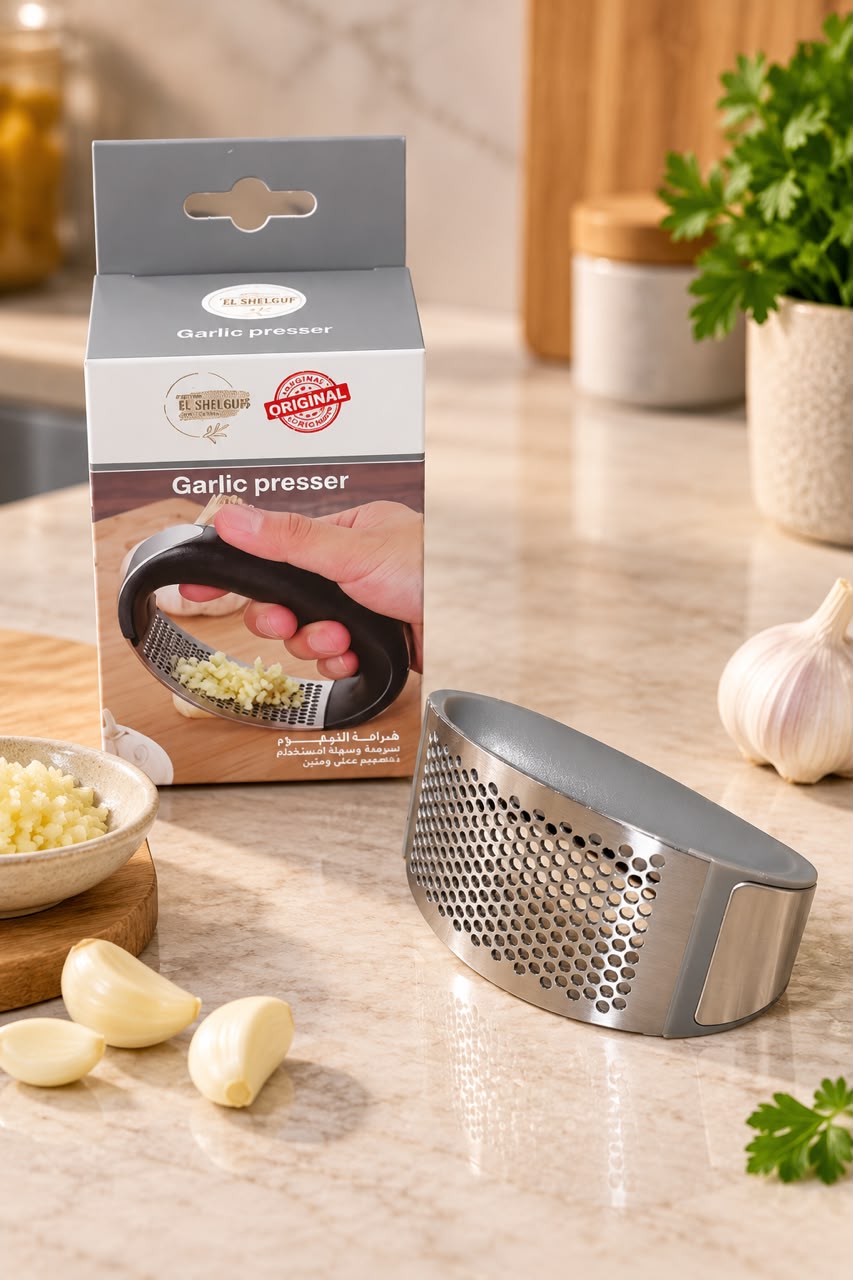 STAINLESS STEEL GARLIC PRESS