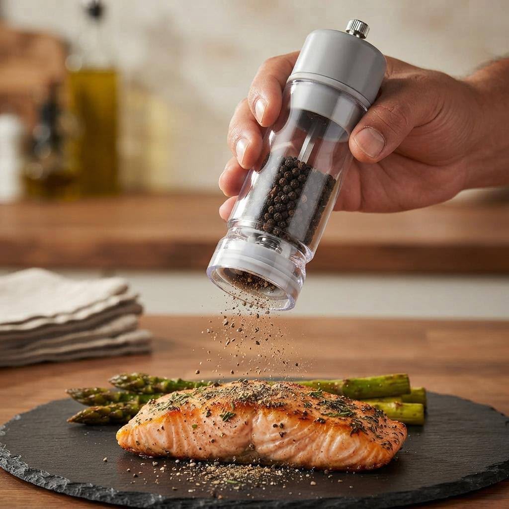 2-PIECE SALT & PEPPER GRINDER SET